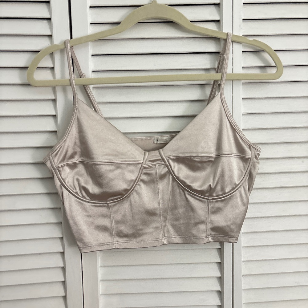 Bustier style crop top